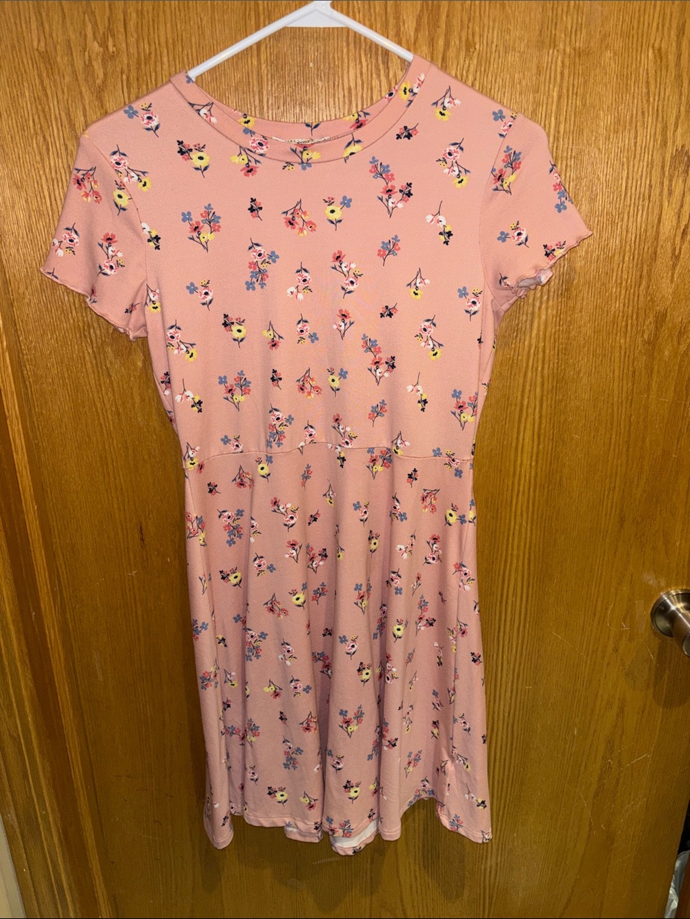 Knitworks, girls short sleeve coral dress with matching jacket, 16